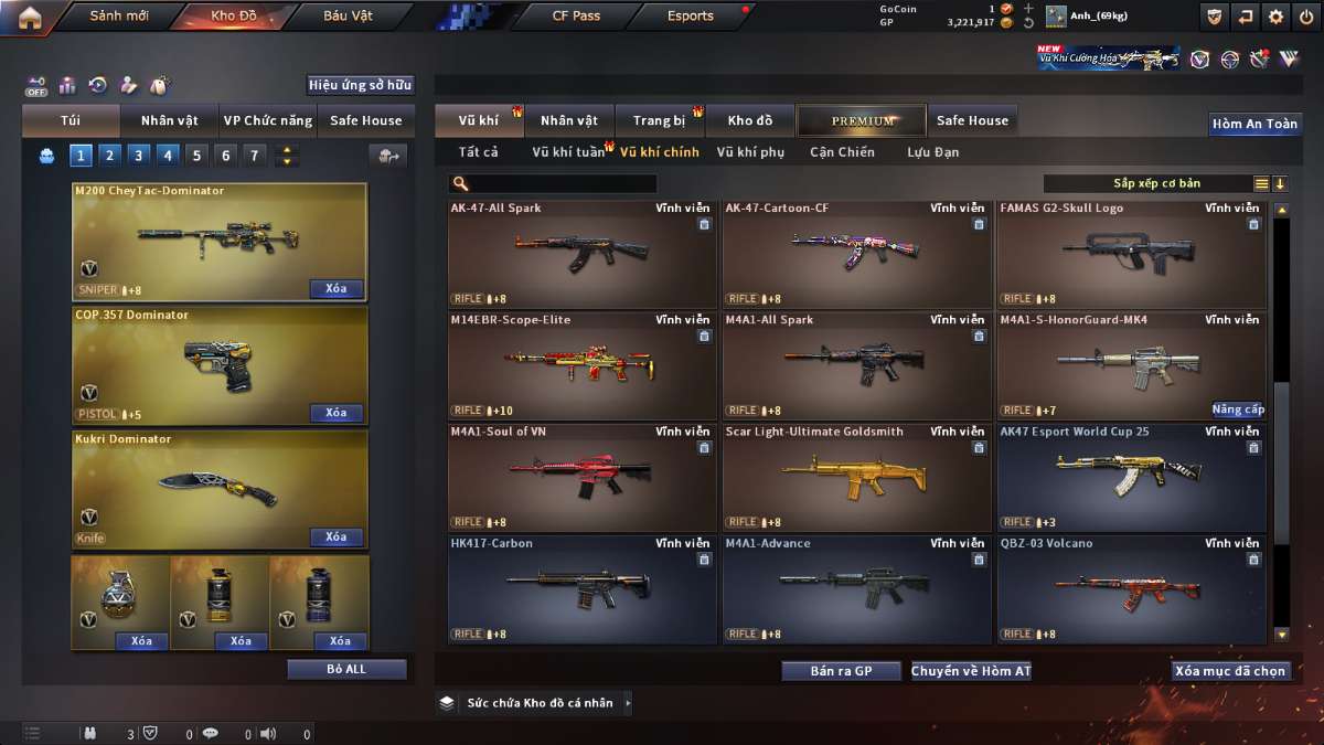 shop acc cf uy tin gia re